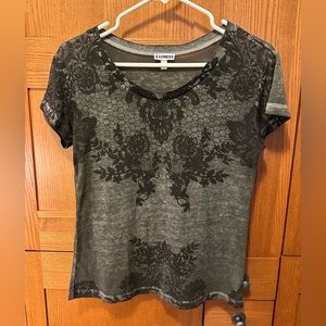 Floral leaves t shirt by Express